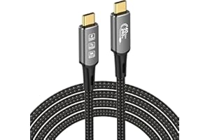 CHENLENIC Kabel USB4, z 4 kablami Thunderbolt, 240 W, kabel do ładowania 40 Gb/s, 8K 60 Hz 4K 120 Hz HDR, PD3.1, kabel USB C na USB C, do koncentratora, stacji dokującej MacBook, M1 M2, M3, Mac Studio SSD,