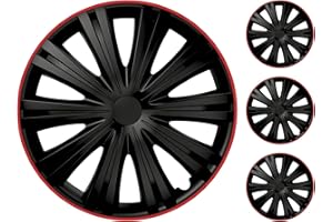 M MOTOS Zestaw 4 kołpaków 15 Cal - Śmiej się z zadrapań dzięki tym elastycznym, lekkim kołpakom 15 Cala. Łatwa instalacja, bez użycia narzędzi, ochrona przed blaknięciem!