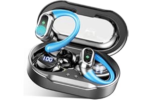 Rolosar Ecouteurs Bluetooth sans Fil, Écouteur sans Fil Bluetooth 5.4 avec HiFi Stéréo Basses Casque