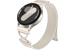 Dirrelo Metalowy pasek kompatybilny z Galaxy Watch FE/6 Classic, Samsung Galaxy Watch 7, 6, 5, 4, w kształcie litery X, magnetyczny