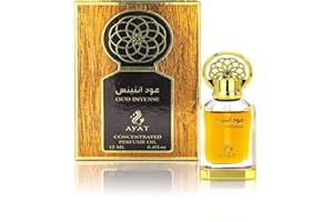 AYAT PERFUMES Ayat Perfume | Oud Intense Perfume Oil | 12ml Alcohol-Free Unisex Fragrance | Luxurious Honey, Intense, and Oud Fragrance with Cedarwood and Vanilla | Arabic Perfume Oil for Men and Women