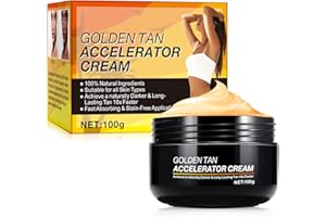 Frovetani Bräunungsbeschleuniger-Creme 100g, Langanhaltende Schnellbräunungscreme, wirksam in Sonnenbänken und im Freien, natürliche Bräune durch natürliche Inhaltsstoffe, für Dunkel Hautton