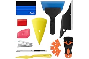 Zanch 24PCS Kit di Attrezzi di Installazione di pellicole per vetri per Auto, Kit Oscuramento Vetri Auto, Kit Vinile Applicazione Adesivi Auto per pellicola vetri auto oscuranti, Pellicola Carbonio