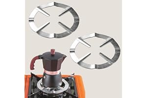 ZAHD 2 piezas Soporte para cocina de gas de hierro fundido Soporte universal para cocina de gas Soporte Cafetera Cocina Base Trivet de Hierro Fundido Resistente Extensor de Metal para Cocinas de Gas