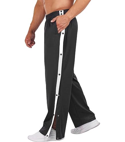 Pantaloni Riabilitazione Unisex Con Apertura Laterale A Bottoni - Per Fisioterapia, Anziani, Comodi E Pratici