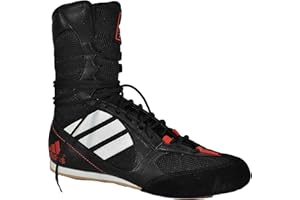 adidas Zapato deportivo de ante para hombre, color negro, modelo Boxing
