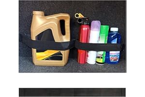 GTLM 70cm Rangement Coffre de Voiture avec 2 Poches,Elastique Organisateur Coffre Voiture Empêche les Objets de Rouler,Polyvalent Organisateur Voiture Accessoire Voiture Interieur (Longueur 70CM)