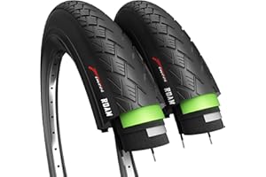 Fincci Roam Coppia 700 x 32c 32-622 Pneumatici Copertoni con Protezione Anti-puntura Antiforatura da 3 mm per Elettrica Ciclo Strada MTB Montagna Ibrida Bicicletta (Confezione da 2)