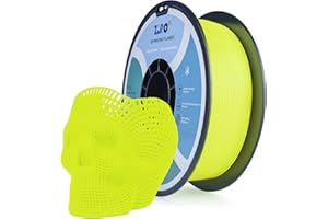 ‎ZIRO ZIRO PLA Filament 1.75mm,3D Drucker Filament PLA Neon Series 1.75mm 1KG(2.2lbs), Dimensional Accuracy +/- 0.03mm,Neon Gelb