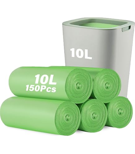 Sacchetti Compostabili Per Rifiuti Organici: 10 Litri, 5 Rotoli Da 125 Pezzi, In Bio-plastica - 2