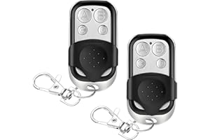 ‎AIMAKE Fernbedienung Garagentor, 2 Stück 433 MHz Universal Fernbedienung Klonen, kompatibel mit Marantec, für Schalter Licht, Garagentor, Rollladenschalter