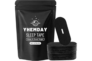 Yhemday Munband för sömn, 60 stycken antisnarkningsmunremsor, minskar snarkning och främjar näsandning, mjuk självhäftande sömnstödstejp