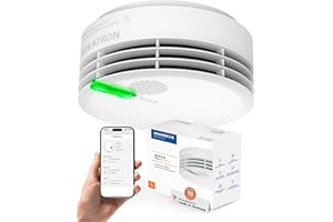 Hekatron Genius Plus X – Rauchmelder 10 Jahre Batterie – optional Funk vernetzbar – Testsieger Stiftung Warentest – Made in Germany – Funkrauchmelder – mehrsprachig – 1 Stück