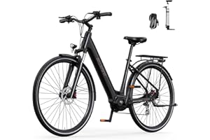 ONESPORT OT07 Vélo Électrique pour Adultes, Batterie 36V et Autonomie de 70KM en Mode Pas pour Hommes et Femmes, Freins Hydrauliques 27,5 Pouces & Capteur de Couple 65Nm Vélo Électrique Ville