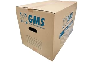 GMS GLOBAL MOVING SOLUTIONS 20 Cajas de mudanza 55x35x35cm Talla XL 67Litros (20 Cajas 55x35x35cm)