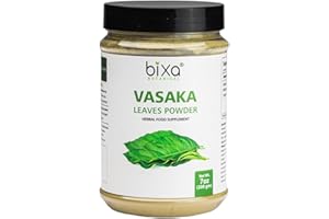 bixa BOTANICAL Vasaka Leaf Powder (Adhatoda vasaka) | 200 Grams / 7 OZ | Ayurvedic Herbal Supplement to Reduce Extra Pitta (Heat) from Body | Gluten Free, Non-GMO, Steam Sterlized, Vegan, 100% Pure.