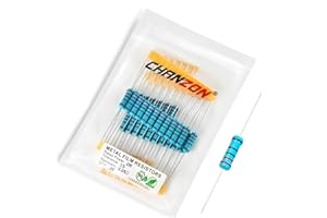 Chanzon 30pcs 2W 2.2K Ω ohm 2k2 Résistance fixe à film métallique 0.01 ± 1% Tolérance 2.2KR MF Résistances à trou traversant Limitation de courant Rohs Certifié