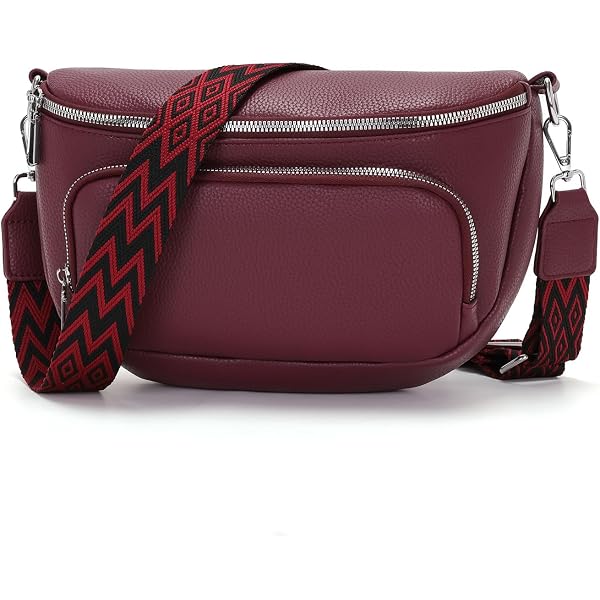 Sac Banane Femme Chic Cuir PU - Bandoulière Large Réglable, Grande Capacité, Style Élégant