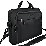 Amazon Basics - Borsa compatta per computer portatile con tasche per accessori (15,6 pollici, 40 cm), nero, confezione da 1