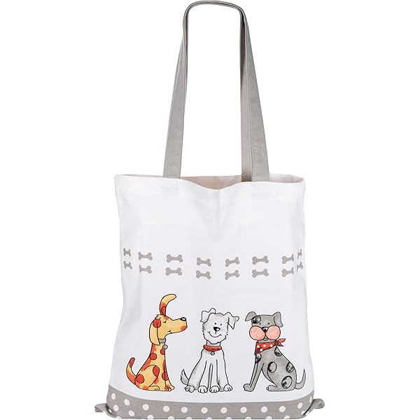 VOYANTE Dackel Stofftasche - Lustige Hundemotive Tragetasche Mit Großem Stauraum