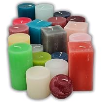 Rustik-Stumpenkerzen Adventsset – 4 Kerzen (6 Cm Ø), Höhen 8-14 Cm, Weiß