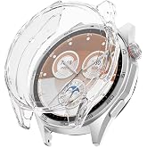 Microsonic Huawei Watch GT 6 46mm Kılıf 360 Full Round Soft Silicone Şeffaf [Watch GT 6 46mm ile Uyumlu Kılıf - Şeffaf]