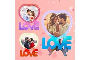 Pwsap Stampi in Resina per Cornici Fotografiche, Cornice in Resina Stampata Stampo per Cornice a Forma di Cuore Stampo in Silicone Stampo per Foto Epossidica, Stampo per Cornice in Silicone Fai da Te