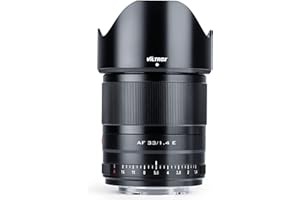 VILTROX 33mm F1.4 E Obiettivo Messa a fuoco automatica APS-C Grande apertura Prime Obiettivo per fotocamera Sony E Mount A5000 A5100 A6000 A6300 A6400 A6500 A6600 NEX-6 A7 A7S A7C A7Ⅱ A7RⅡ A7Ⅲ A7RⅢ