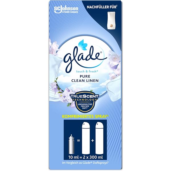 Glade Touch & Fresh Nachfüller – Fresh Lemon, 10 Ml, Für Minispray-Halter, Konzentrierter Duft