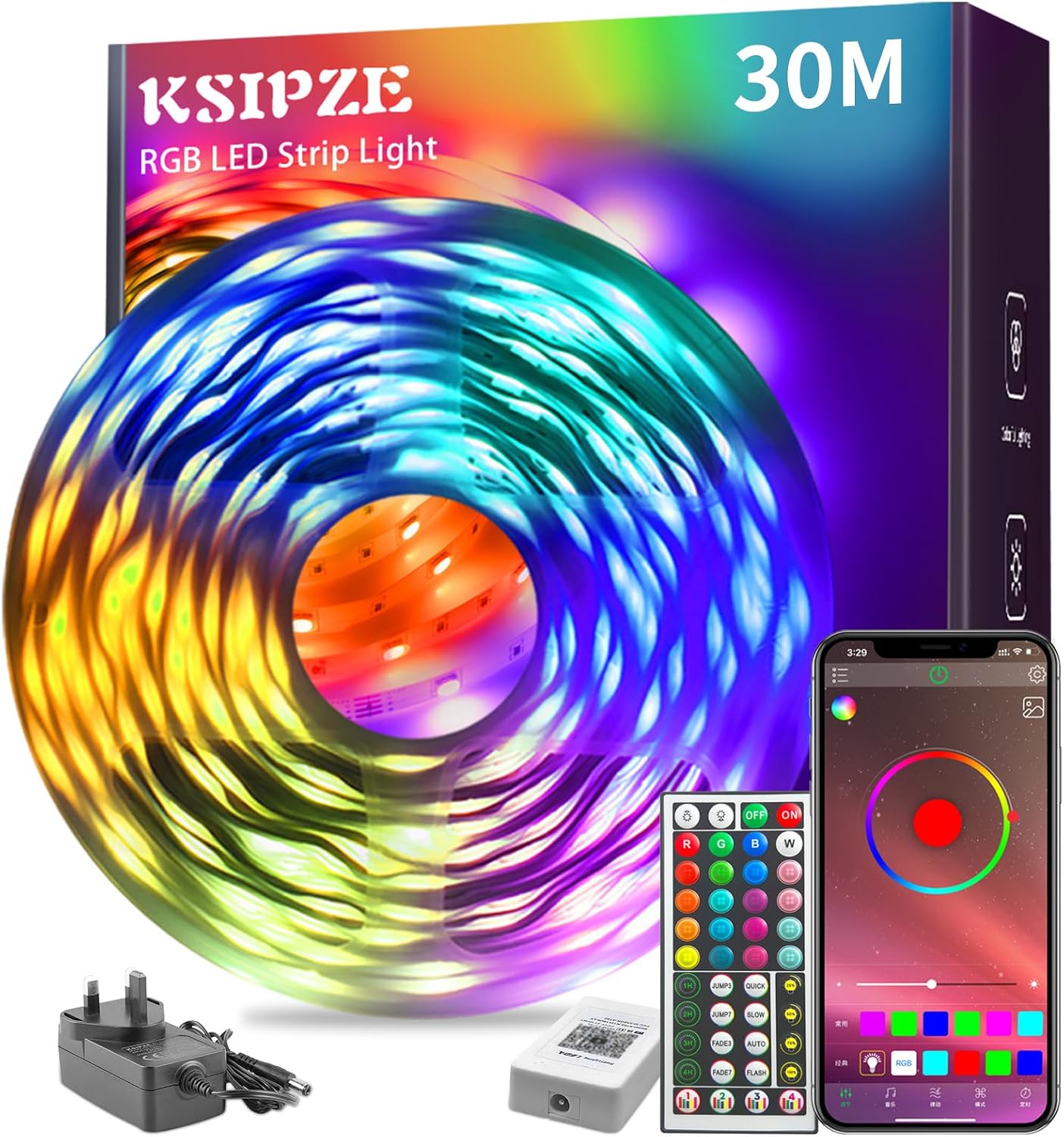 Retour d'Expérience & Bilan Utilisateur : KSIPZE 30m Led Strip Lights RGB Music Sync Co