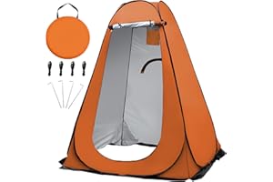 OUUTMEE Pop Up Camping Shower Tent, Portable Beach Dressing Changing Room UV/Rain Outdoor Privacy Shelter, UV Shower Enclosure Tents for Outdoor Hiking Beach Picnic Fishing