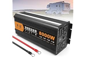 XINGSHANG 2200W 3200W 4000W 5000W 6000W 8000W 9000W 12000W 15000W Inverter Potenza a Onda Sinusoidale Pura 12V 24V a 220V 230V,Adatto per Uso Domestico in Negozi,Auto a Lunga Distanza e Viaggi (12V,8000W)