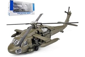 YPSMCYL Modellino di Aeroplano Elicottero Black Hawk con Rapporto 1:64 Modello Militare Modello Militare da Combattimento in Metallo per Collezione Commemorativa E Regali per Appassionati di Militari