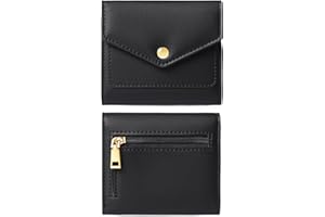 GAEKEAO Portafoglio Donna Piccolo Pelle PU, Portacarte Donna Piccolo con Protezione RFID, Portamonete Donna, Mini Portafoglio Donna con cerniera, Porta Carte di Credito Grande capacità, Regalo Donna