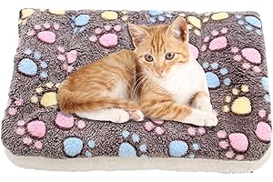 LEGENDTECH Fleece Haustier Decken Hundedecke Katzendecke, Flauschig Und Weich Katzendecke Für Katze, Katzenbettmatte Mit Süßen Drucken, Flanellüberwurf Mittelgroße Haustiere