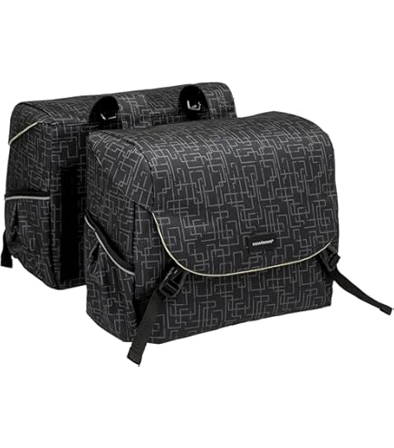 New Looxs Cameo Double Bisonyl - Dubbele Fietstas - 46 liter - Mat