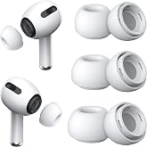EWEC AirPods Pro ve Pro 2.Nesil Uyumlu Anc Delikli &Uuml;&ccedil; Boyut Premium Yedek Silikon Kulaklık U&ccedil;ları (S, M, L)