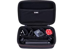 L LTGEM Hard Case for GoPro HERO13/ HERO12/ Hero, DJI Osmo Action 5 Pro/Action 4, AKASO EK7000/ EK7000 Pro/ V50 X Action Camera and More Accessories - Portable Travel Bag (Case Only)
