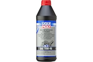 LIQUI MOLY Fully Synthetic Gear Oil (GL5) SAE 75W-90 | 1 L | Gear oil | Hydraulic oil | SKU: 1414, Black
