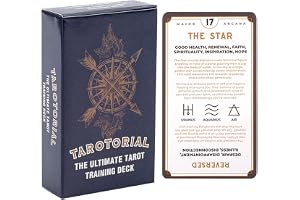 Ultimate Tarotdäck, original tarotkort, 78 st nybörjare, tarotläskort, spådom tarot, spådomsspel, originella tarotkort för roliga och insiktsfulla spådomar