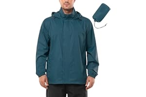 Outdoor Ventures Chubasquero hombres impermeable ultraligero delgado plegable impermeable transpirable bicicleta impermeable deporte