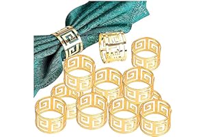 Gold Silber Serviettenringe, 6/12 Stück Metall Serviettenschnallen für Hochzeitsfeier Abendessen Jubiläum Tischdekoration