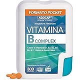 Vitamina B Complex Alto Dosaggio 300 microcompresse di Vitamina B + PABA, Confezione Tascabile. Complesso Vitamina B, B1, B2,