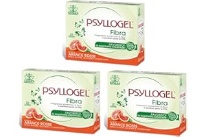 BUYFARMA PROMO PACK - 3X Psyllogel Fibra di Psyllium Pura al 99% Gusto Arance Rosse - Favorisce la Regolarità Intestinale - 60 Bustine + OMAGGIO A SORPRESA