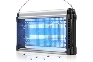 Seseno Insektenvernichter Elektrisch, 2500V 20W, Mückenlampe mit 2 UV-Licht, Innenbereich Mückenfalle, Praktisches Hakendesign, Nsektenfalle Ungiftig Geruchsneutral, Geeignet für Büro, Haus