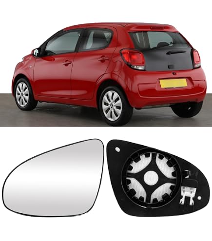 Verre De Rétroviseur Gauche Conducteur 8151HY 879090H010 Pour Toyota Aygo, Peugeot 107, Citroën C1 2005-2014