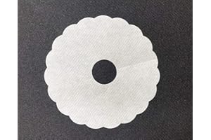 Mank GmbH Pilsdoilies Made of Absorbent Paper Plain in White, Drip Catcher, Foam Catcher, Diameter 90 mm with 20 mm Inner Hole, Pack of 1000