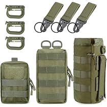 8 Stück MOLLE-Rucksack-Zubehörgurte – Verstellbare Kompressionsgurte Für Outdoor, Tactical & Camping