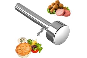 GRANVOO Falafel Portionierer, 4cm Falafel Maker, Fleischbällchen Falafel Schaufel, Falafel Former aus Edelstahl für perfekte Zubereitung von leckeren Falafel Bällchen, Fleischbällchen