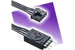 G Major Tech Standard 3-Pin ARGB Adapter for NZXT RGB, Fan Controller and Motherboard RGB (HUE+, HUE 2, Core, N5, N7)